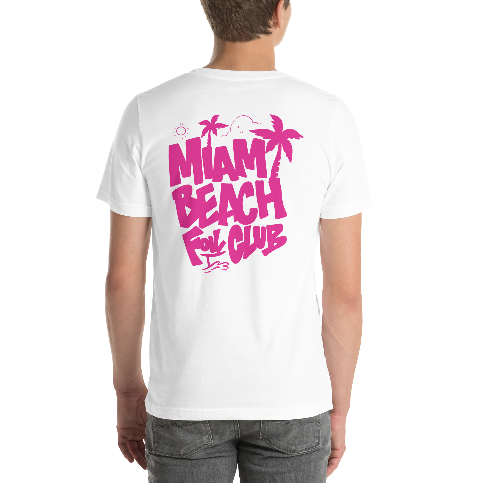 Miami Beach Foil Club Tee - White