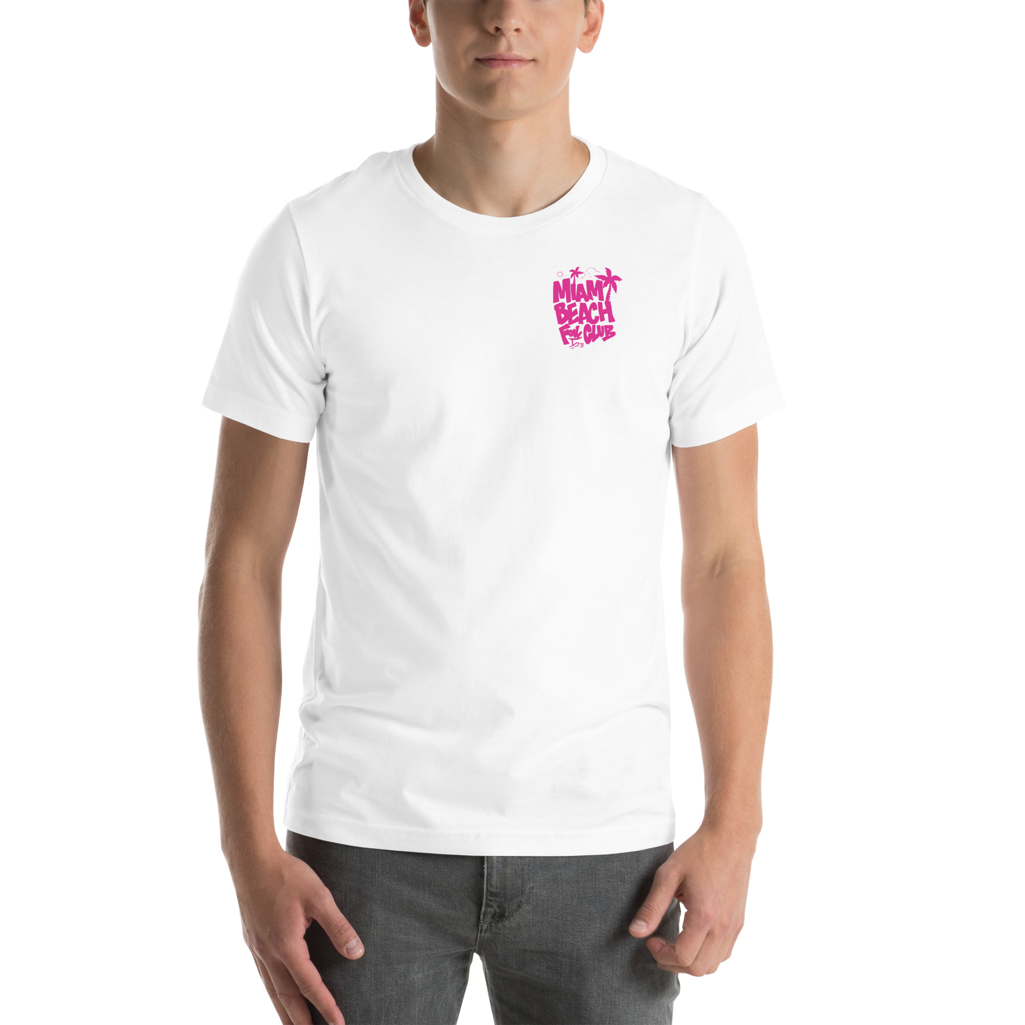Miami Beach Foil Club Tee - White - Image 7